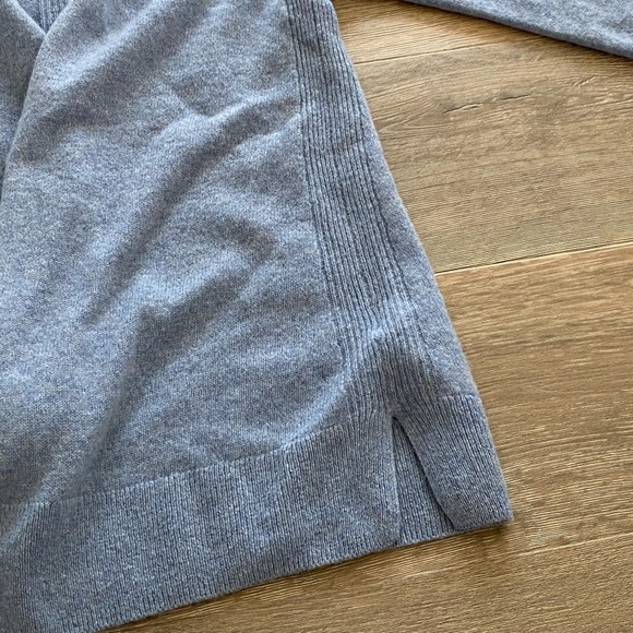 Saks Fifth Avenue Pure 100% Cashmere Open Front Knit Ribbed Cardigan - Picture 4 of 9